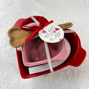Rae Dunn Artisan Collection by Magenta Mini Heart Bakers Spoon set Valentine